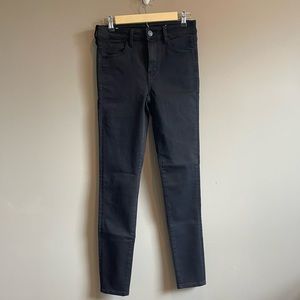 American Eagle Next Level Stretch Black Jeans Size 6 Long